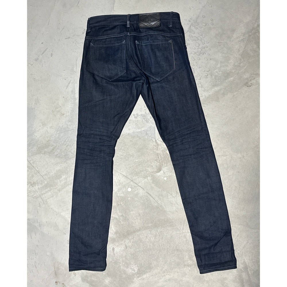 FNL Denim Selvedge Jeans Dark Wash SZ 34x34 Slim Skinny USA Made No. 29